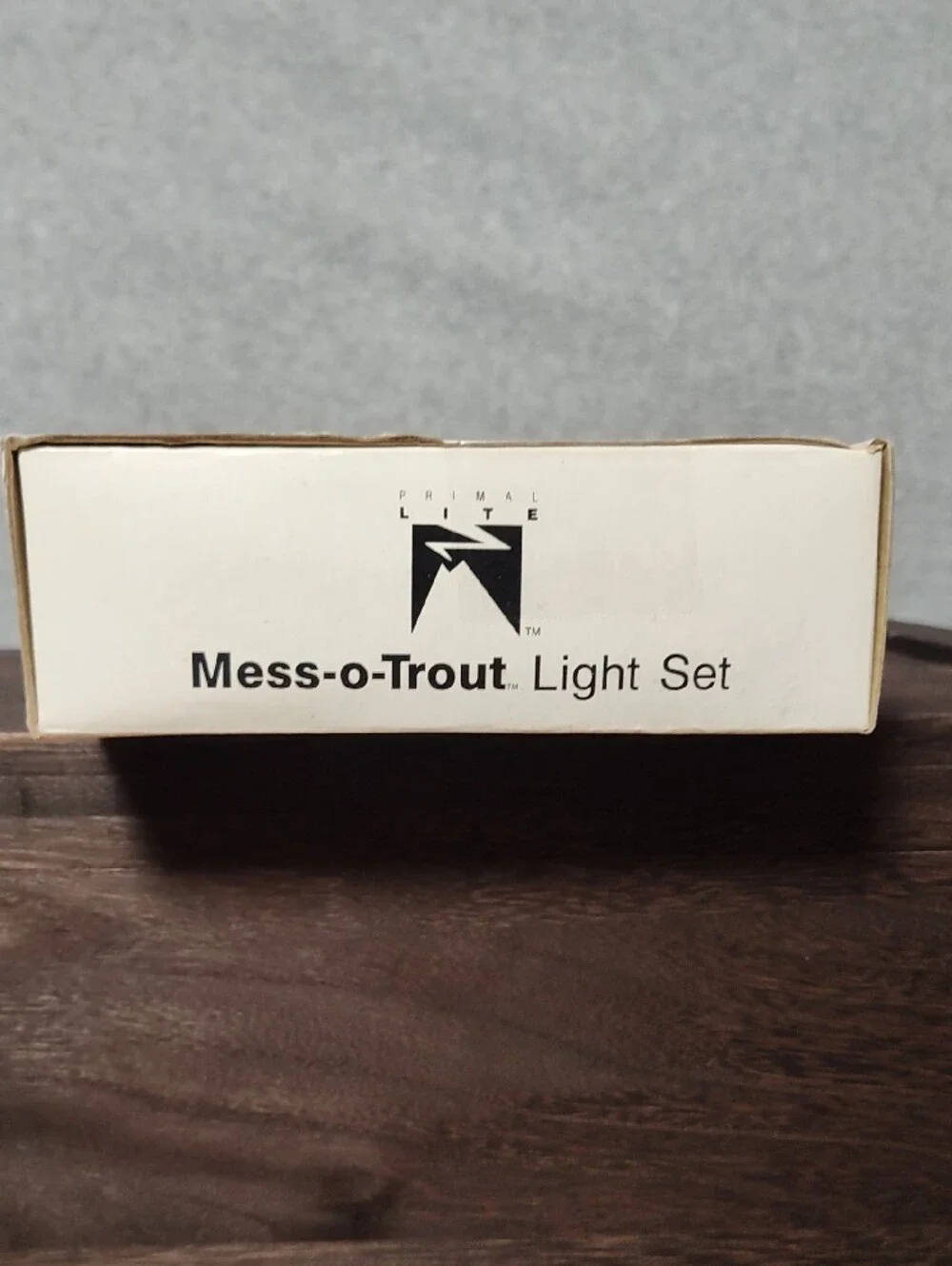 Vintage 1987 Blow Mold Mess-o-trout Fish String Lights 10 Fish & Lights NOB